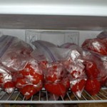 Freezing tomatoes